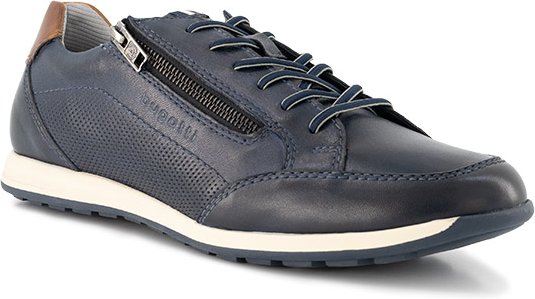 bugatti Herren Sneaker blau Glattleder