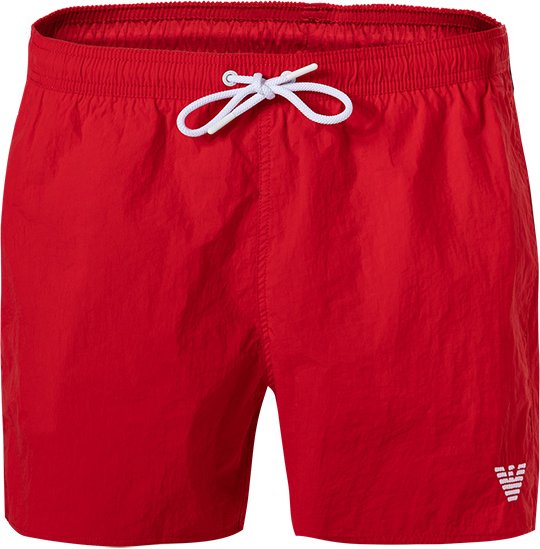 EMPORIO ARMANI Herren Badeshorts rot unifarben