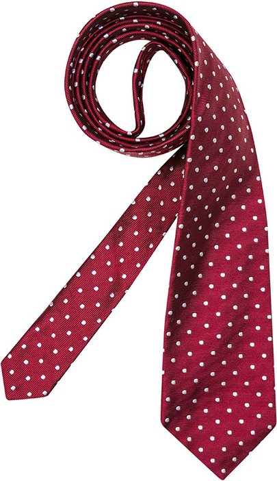 Ascot Herren Krawatte rot Gemustert