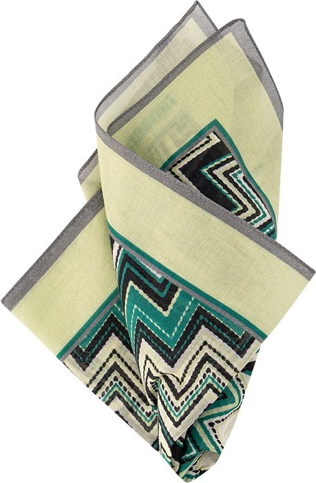 MISSONI Herren Einstecktuch grün