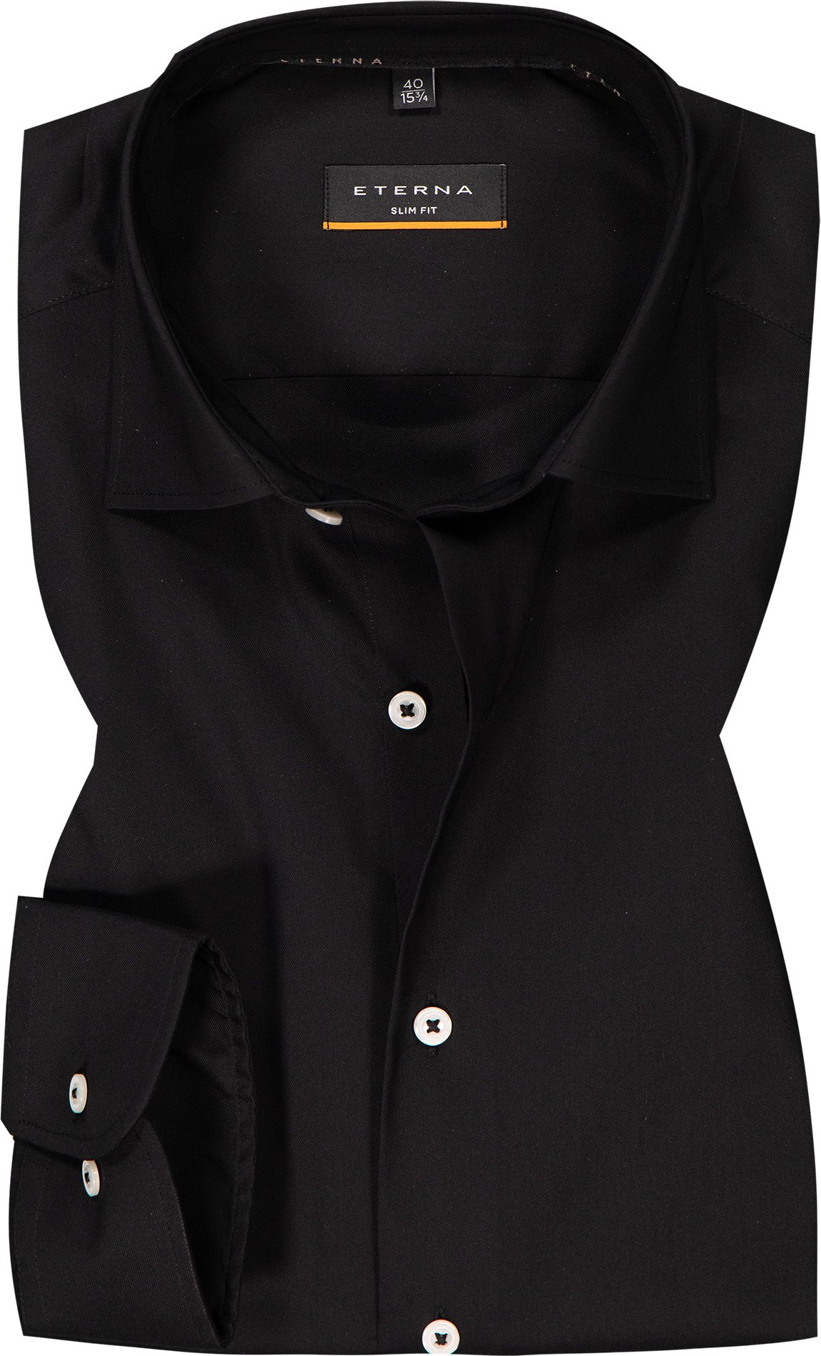 ETERNA Herren Hemd schwarz Slim Fit