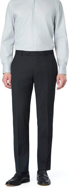 HECHTER PARIS Herren Hose blau meliert