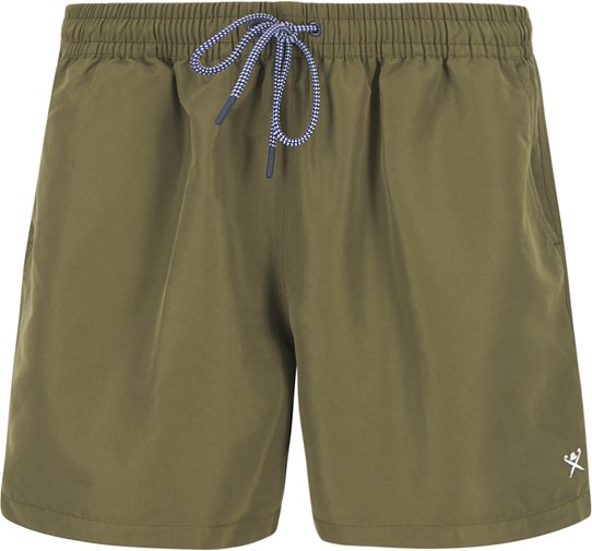 HACKETT Herren Badeshorts grün unifarben
