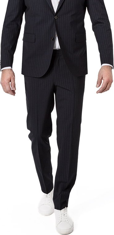 DRESSLER Herren Hose blau gestreift