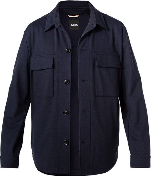 Thumbnail - BOSS Black Herren Overshirt blau unifarben