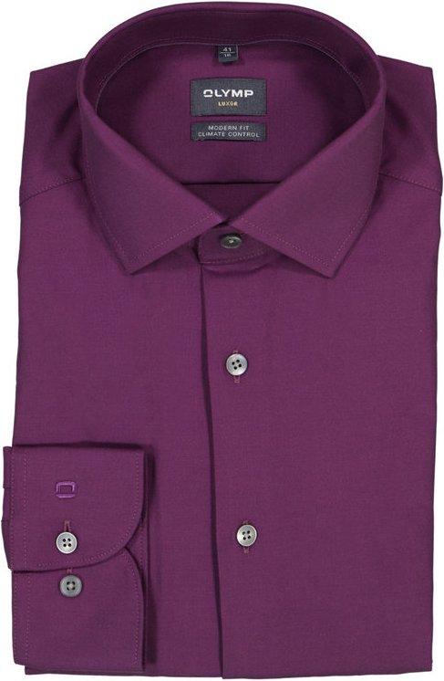 OLYMP Herren Hemd violett