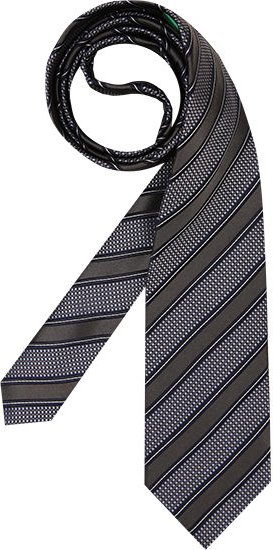 Windsor Herren Krawatte grau College-Streifen