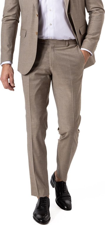 Thumbnail - CG Herren Hose beige meliert Slim Fit