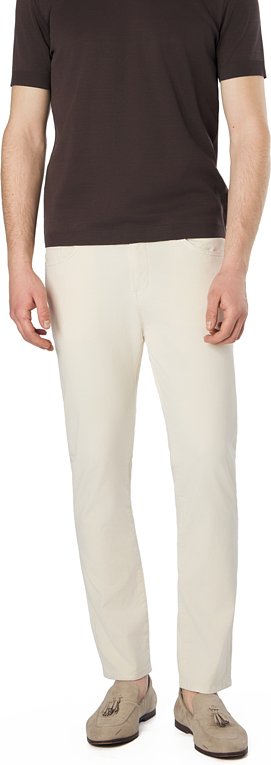 BOSS Black Herren Hose weiß Slim Fit