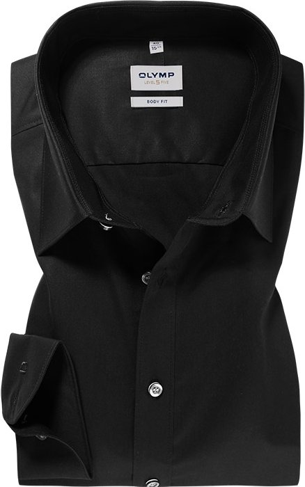 Thumbnail - OLYMP Herren Hemd schwarz
