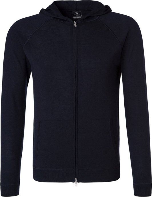 Thumbnail - BOGGI MILANO Herren Sweatjacke blau unifarben