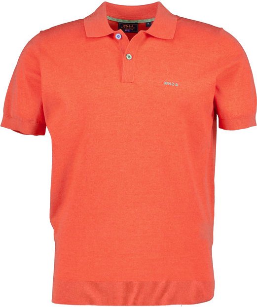N.Z.A. Herren Polo-Shirt orange meliert