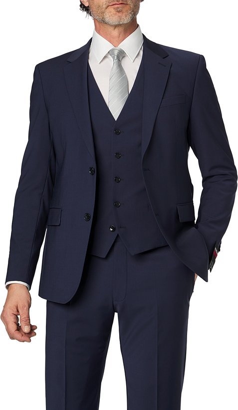 Strellson Herren Sakkos/Blazer blau Slim Fit
