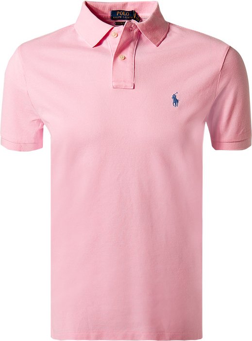 Polo Ralph Lauren Herren Polo-Shirt rosa Slim Fit