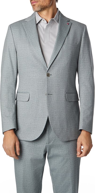 CG Herren Sakkos grün meliert Slim Fit