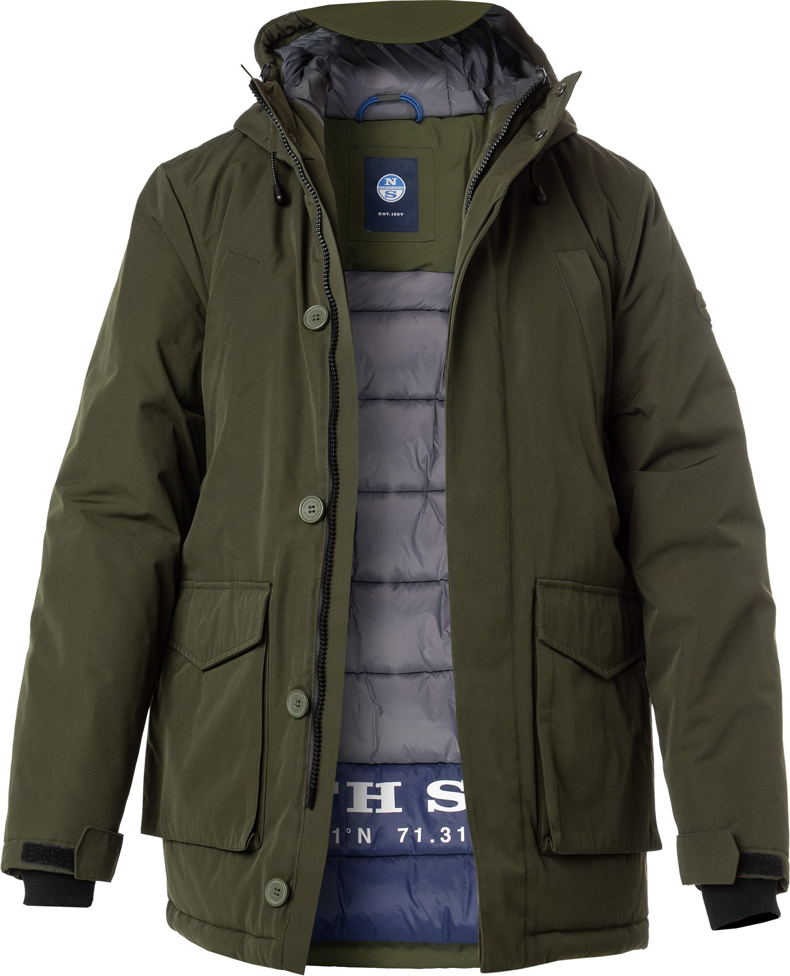 NORTH SAILS Herren Jacke grün unifarben