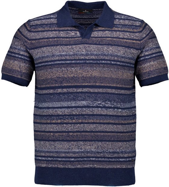 RAGMAN Herren Polo-Shirt beige gestreift