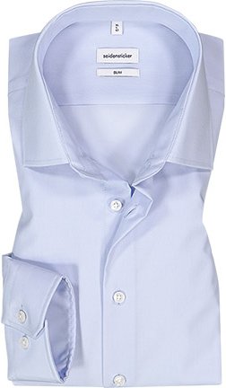 Seidensticker Herren Hemd blau Slim Fit