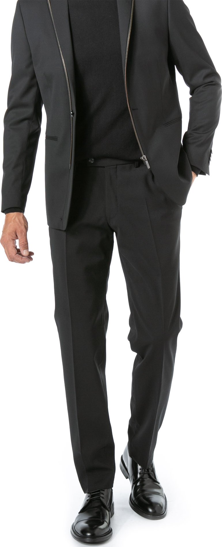 GARDEUR Herren Hose schwarz