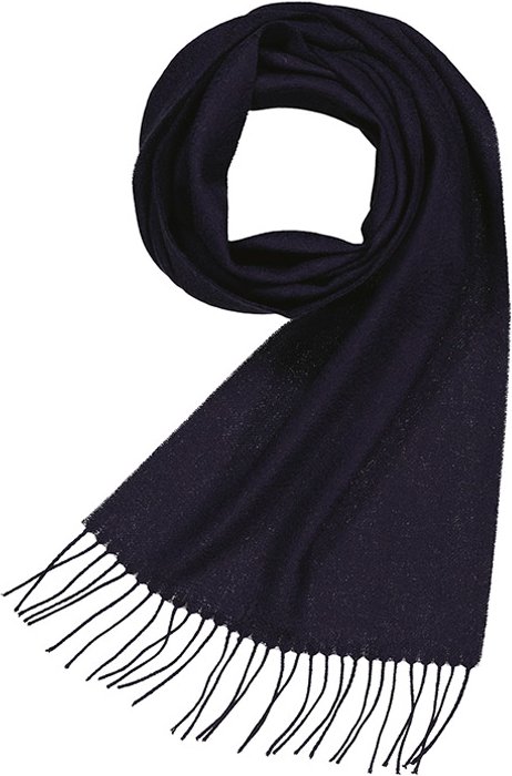 Ascot Herren Schal blau Woll-Stoff