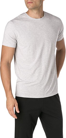 DEREK ROSE Herren T-Shirt grau Modal unifarben
