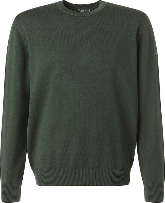 MAERZ Muenchen Herren Pullover grün unifarben