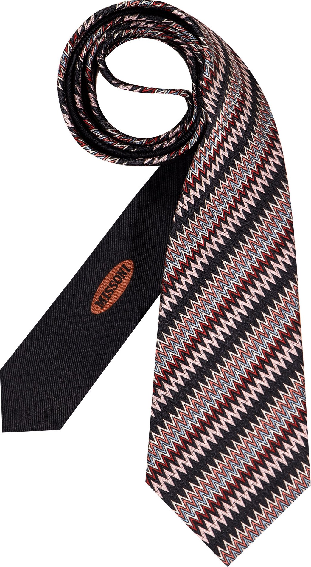 MISSONI Herren Krawatte rosa Gemustert