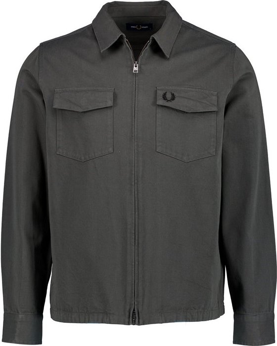 Fred Perry Herren Overshirt grün