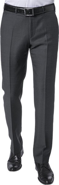 DIGEL Herren Hose schwarz meliert