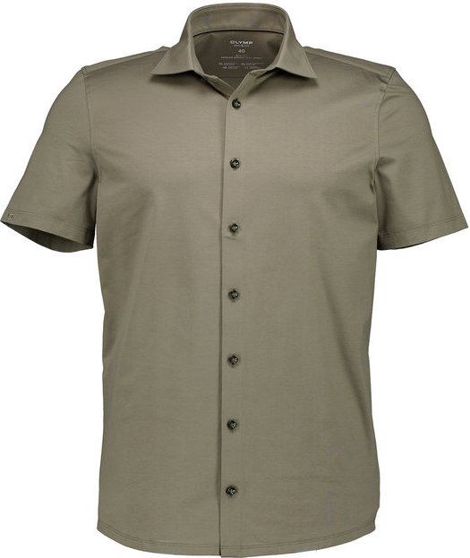 OLYMP Herren Kurzarmhemd grün