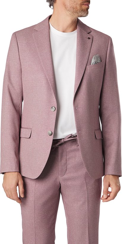 ZUITABLE Herren Sakkos rot meliert