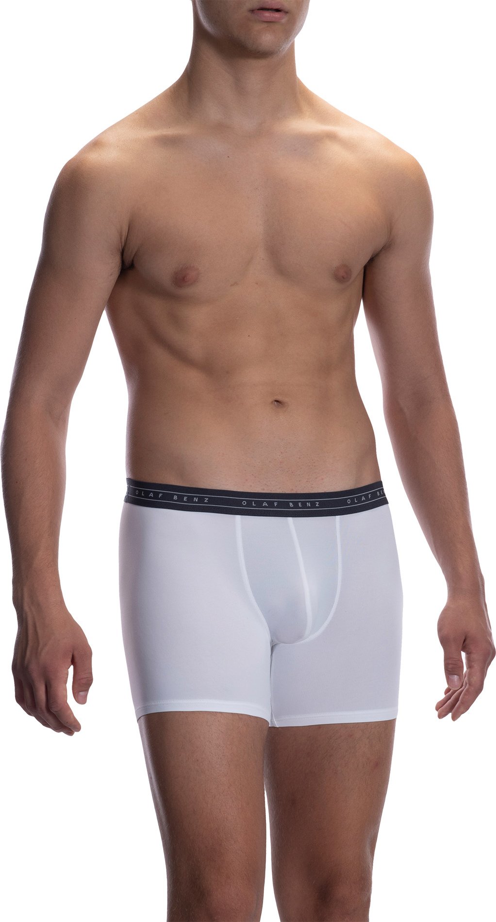 Olaf Benz Herren Trunk weiß Mikrofaser/Funktion unifarben