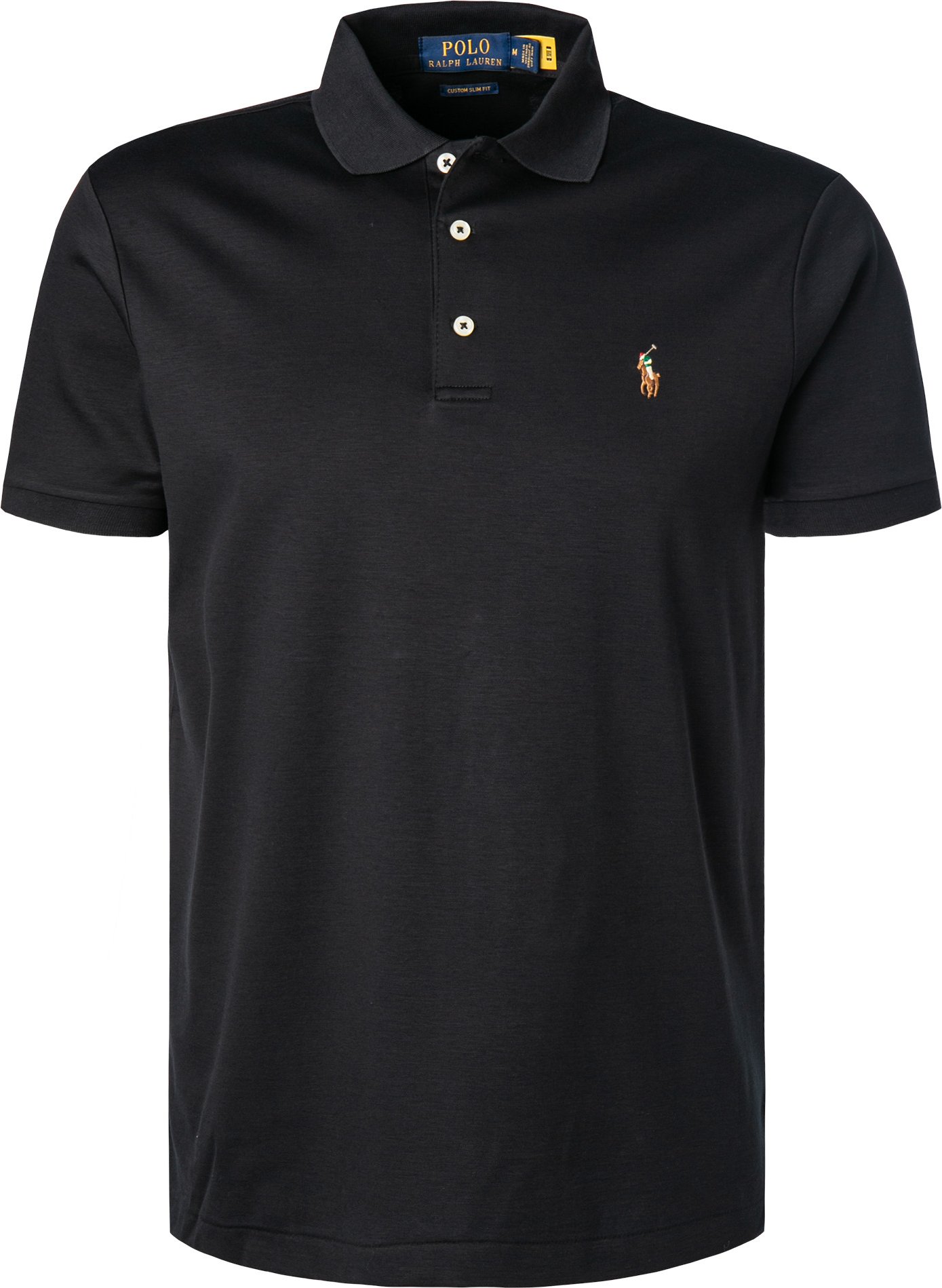 Thumbnail - Polo Ralph Lauren Herren Polo-Shirt schwarz Slim Fit