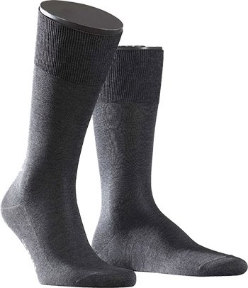 Falke Herren Socken grau Ägyptische Baumwolle unifarben