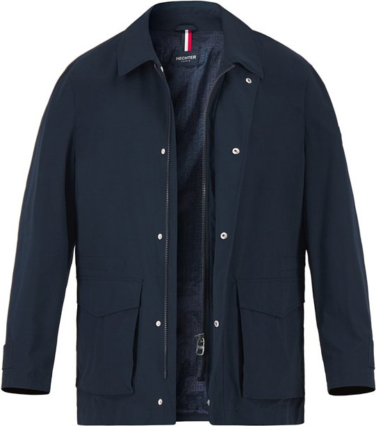 Thumbnail - HECHTER PARIS Herren Jacke blau unifarben