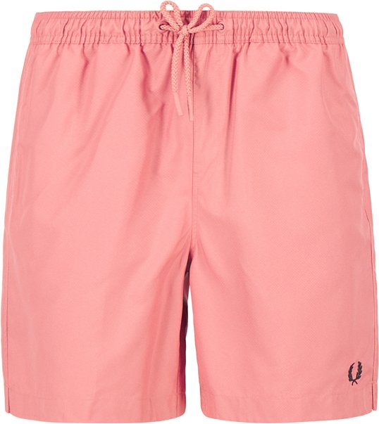 Fred Perry Herren Badeshorts rot unifarben