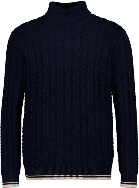OLYMP Herren Pullover blau unifarben