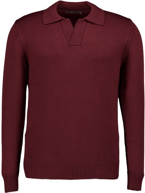 BOGGI MILANO Herren Pullover rot unifarben
