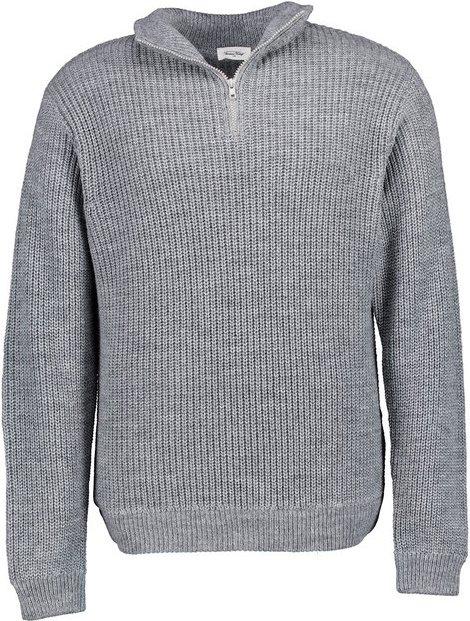 American Vintage Herren Troyer grau unifarben