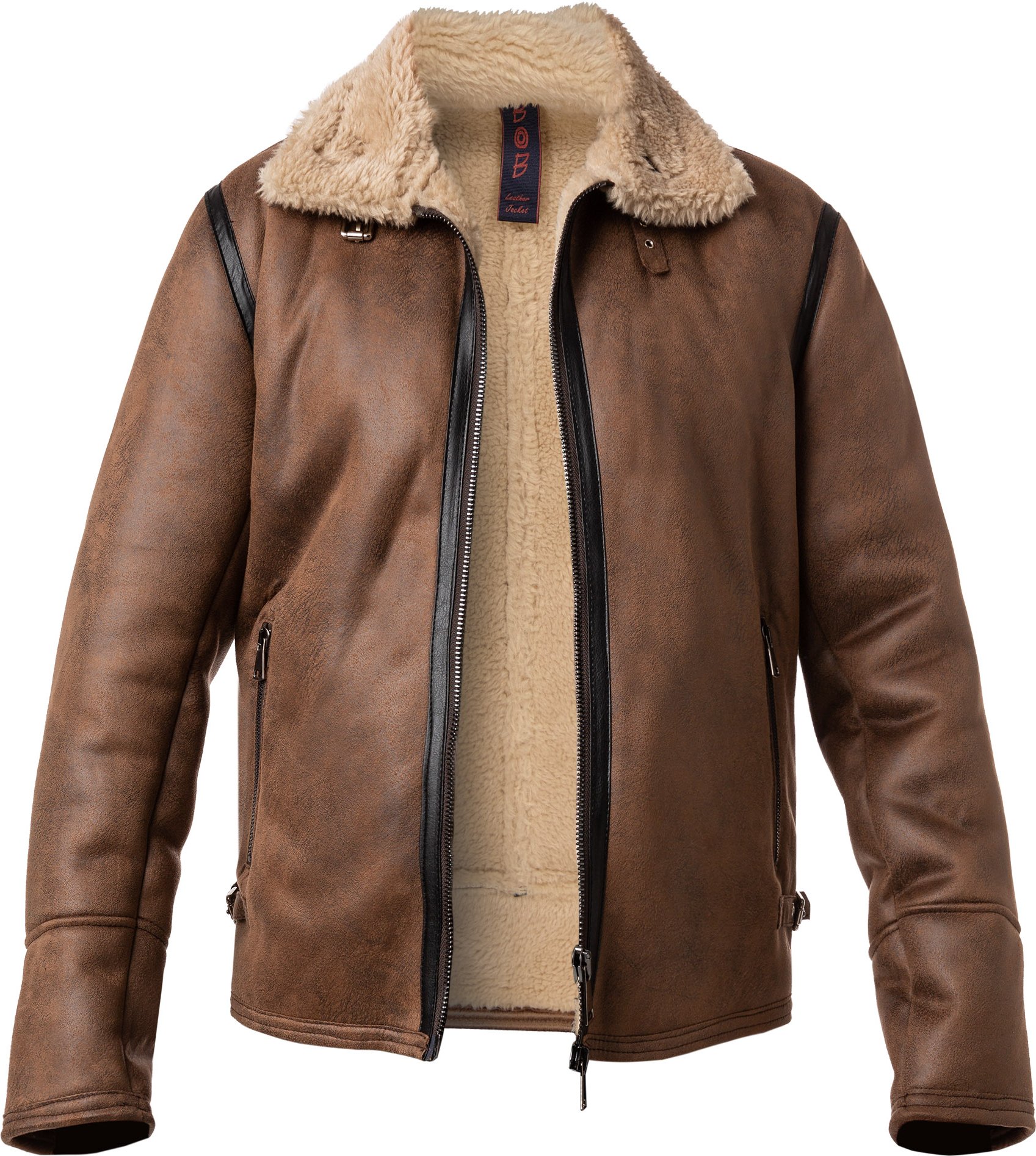 BOB Herren Jacke braun unifarben