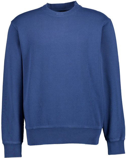 BOSS Orange Herren Sweatshirt blau unifarben