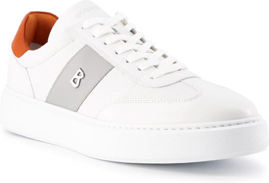 BOGNER Herren Schuhe weiß Glattleder