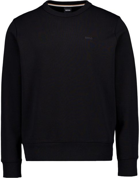BOSS Black Herren Pullover schwarz unifarben