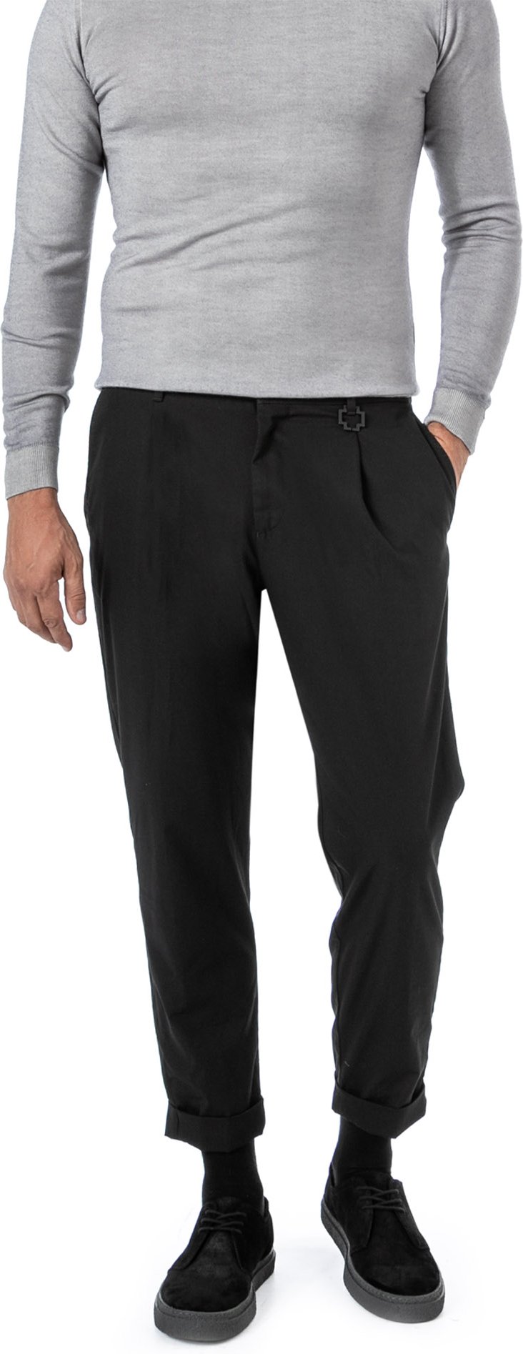 Thumbnail - Strellson Herren Bundfaltenhose schwarz