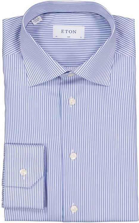 ETON Herren Hemd blau gestreift