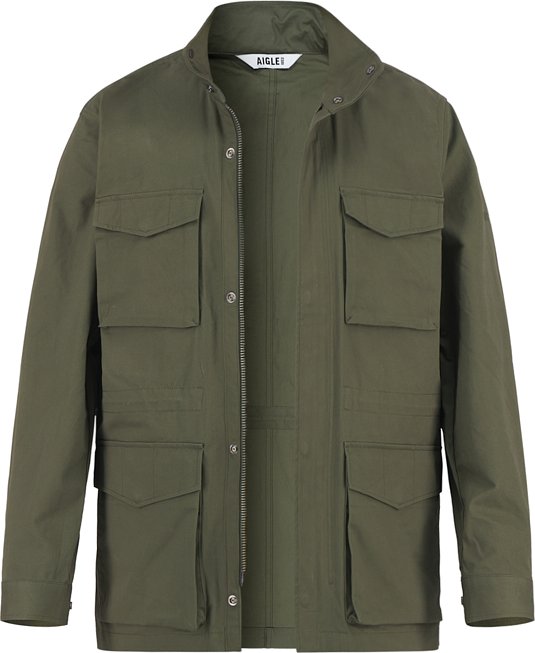 Aigle Herren Fieldjacket grün unifarben