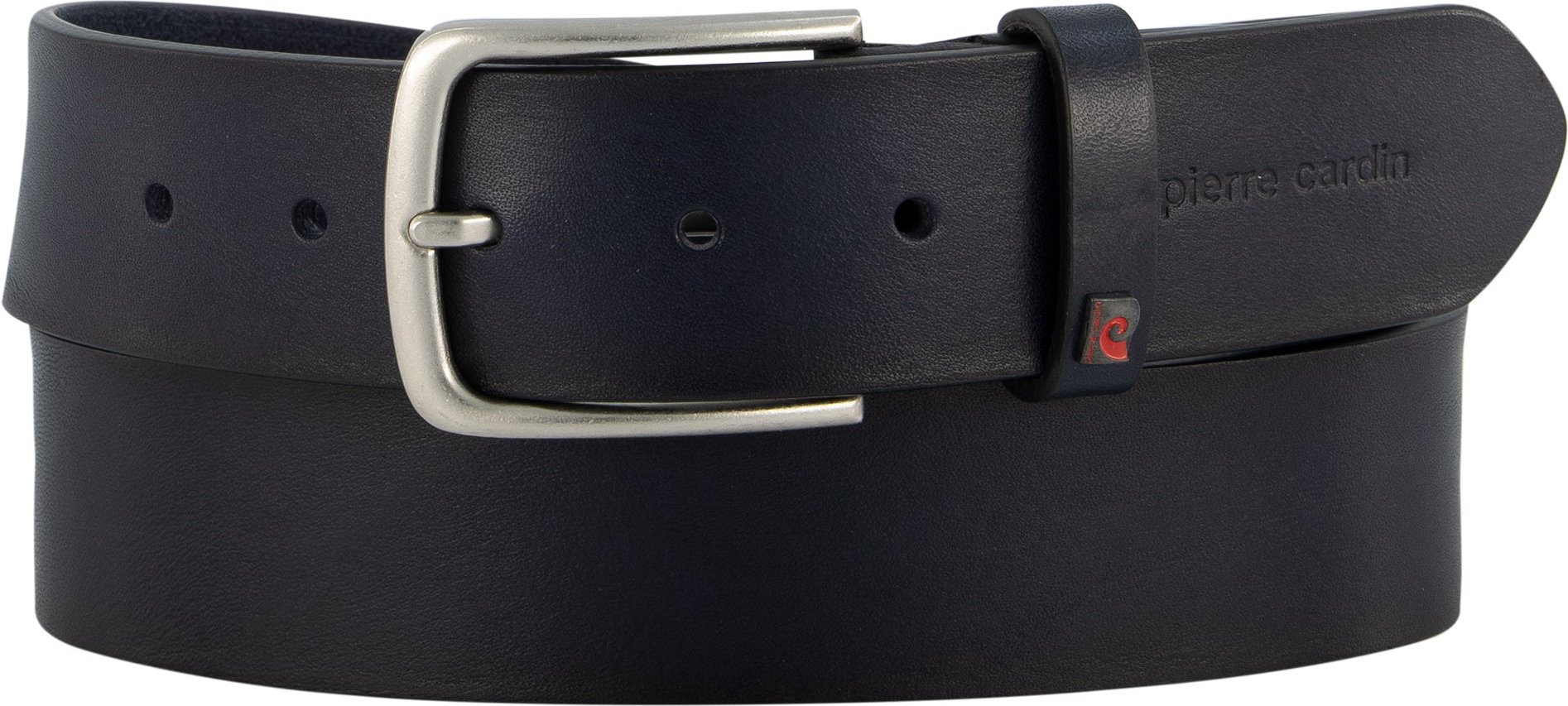 Pierre Cardin Herren Gürtel blau Glattleder