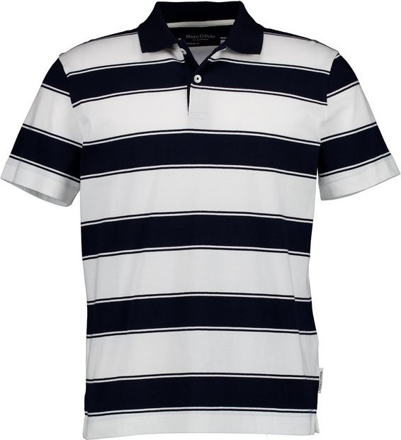Marc O'Polo Herren Polo-Shirt blau gestreift