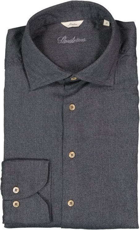 Stenströms Herren Hemd grau meliert