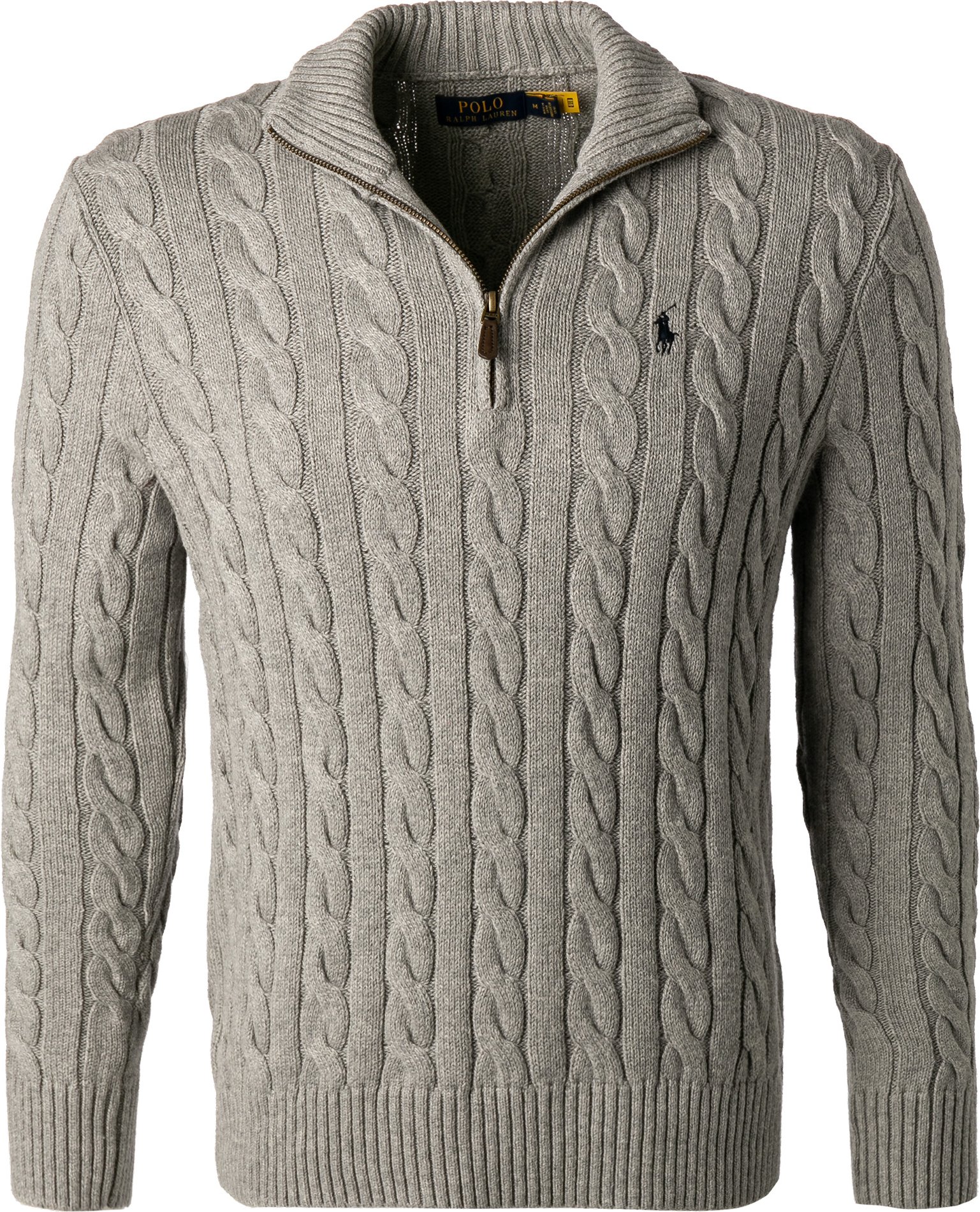 Thumbnail - Polo Ralph Lauren Herren Troyer grau unifarben